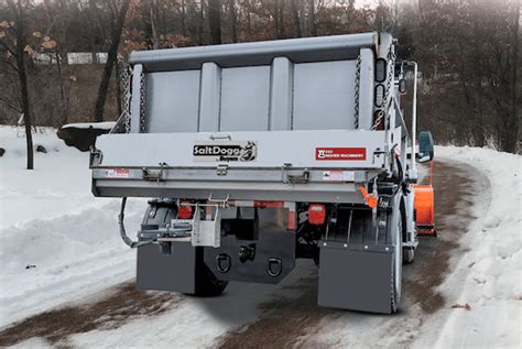 electric dump box tailgate sander|SaltDogg™ Electric Under Tailgate Spreader .